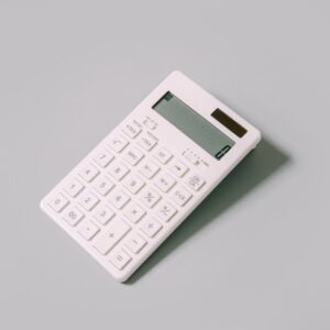 A white calculator